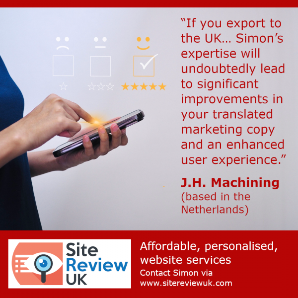 Latest news image. Site Review UK advert: Latest 5-star review