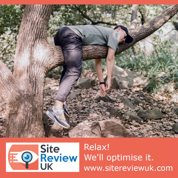 Latest news image. Site Review UK advert: Relax! We'll optimise it.