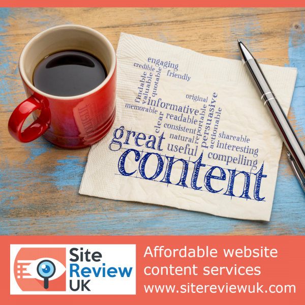 Latest news image. Site Review UK advert: Great content requires great coffee!