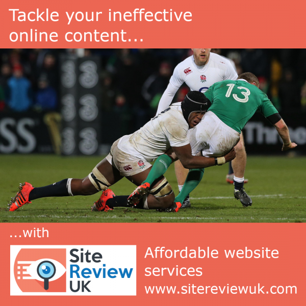 Latest news image. Site Review UK advert: Tackle your ineffective website content