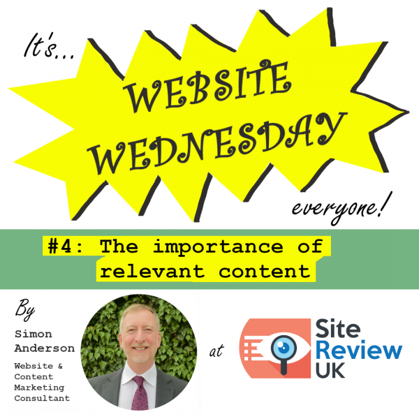 Latest news image. Site Review UK advert: Website Wednesday #4