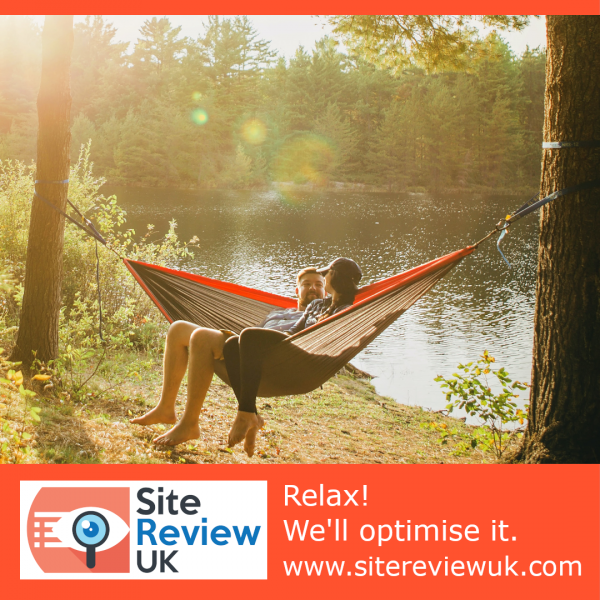 Latest news image. Site Review UK advert: Relax! We'll optimise it.