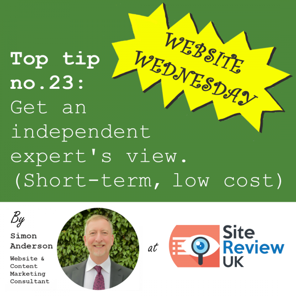 Latest news image. Site Review UK advert: Website Wednesday #23