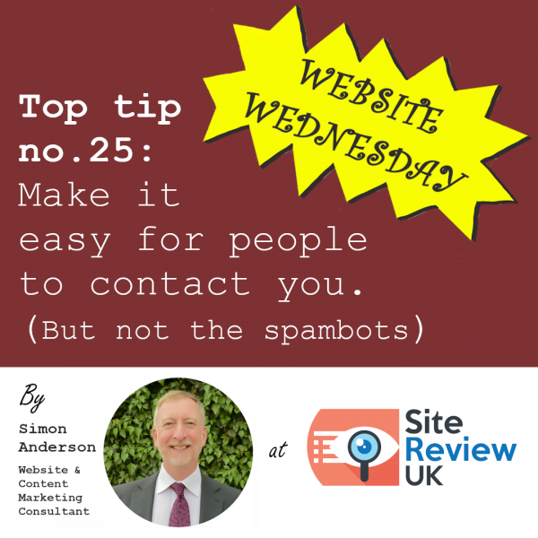 Latest news image. Site Review UK advert: Website Wednesday #25