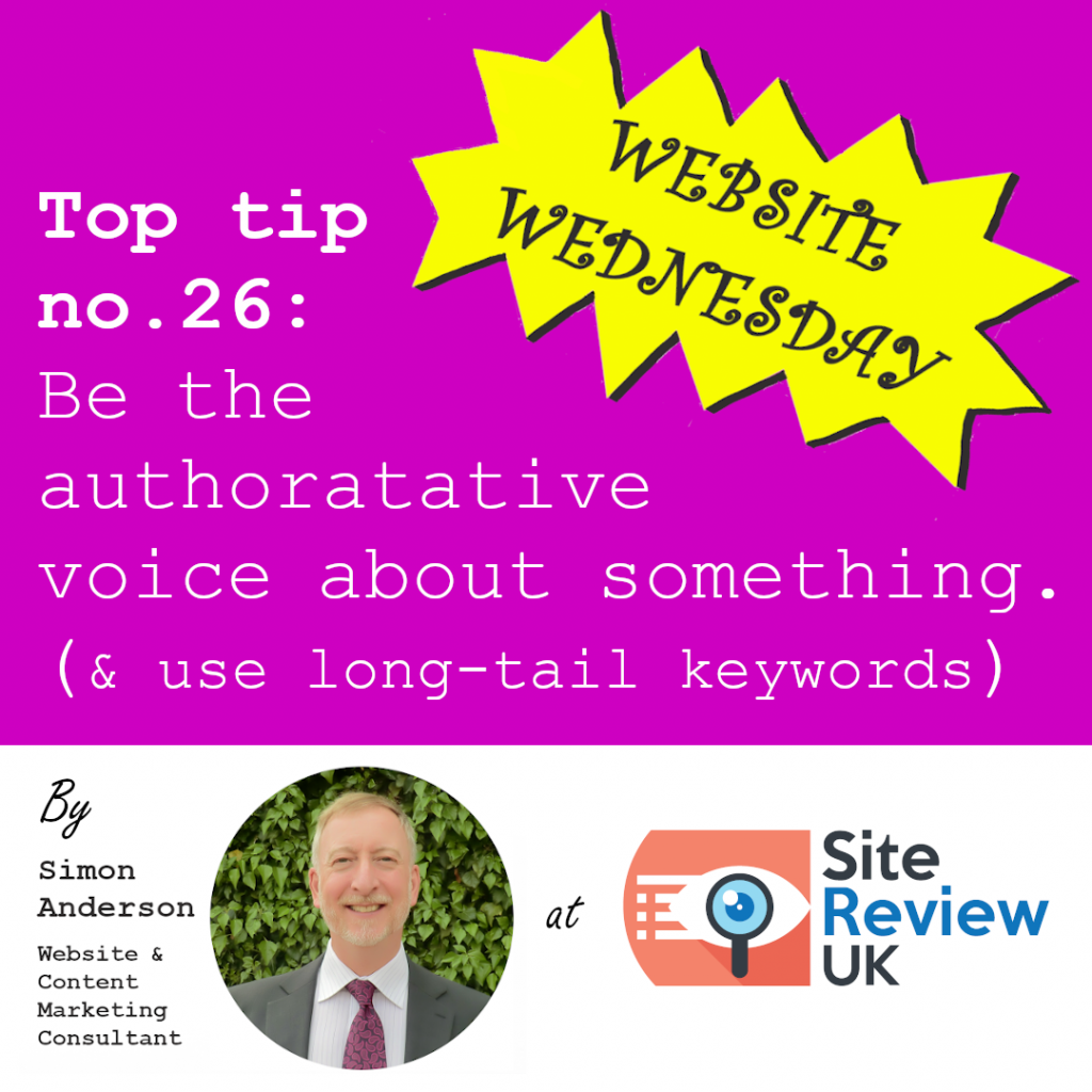 Latest news image. Site Review UK advert: Website Wednesday #26