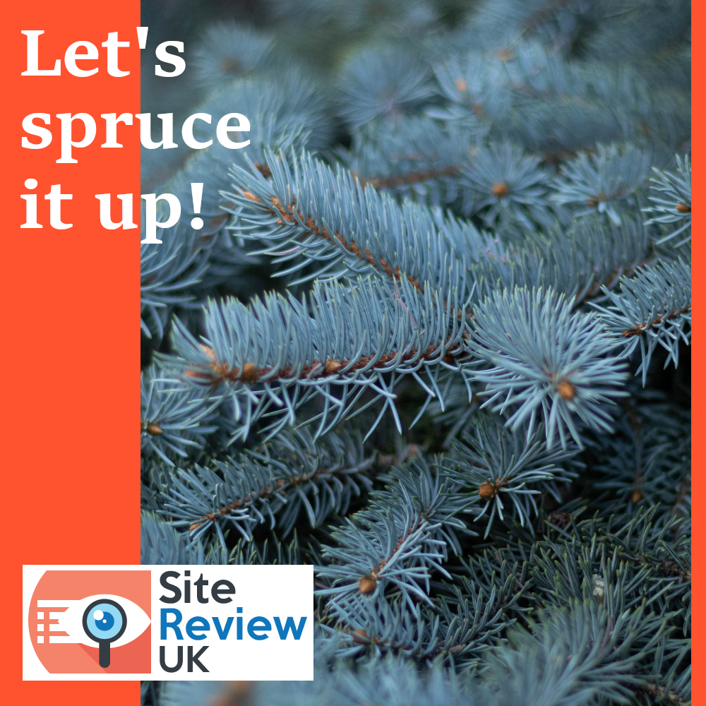 Latest news image. Site Review UK advert: Let's spruce up your website and SEO!