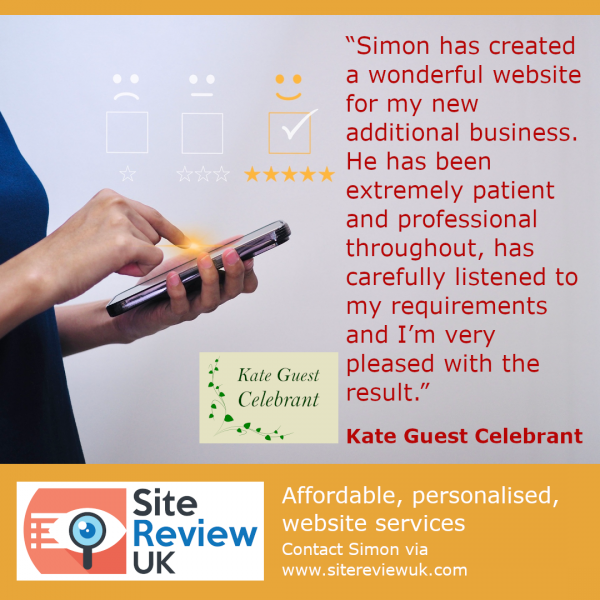 Latest news image. Site Review UK advert: Latest 5-star review #31