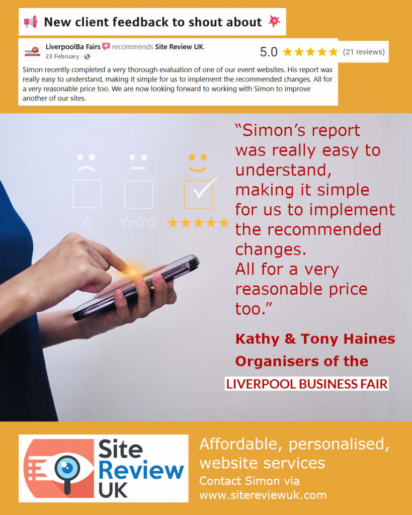 Latest news image. Site Review UK advert: Latest 5-star review #33