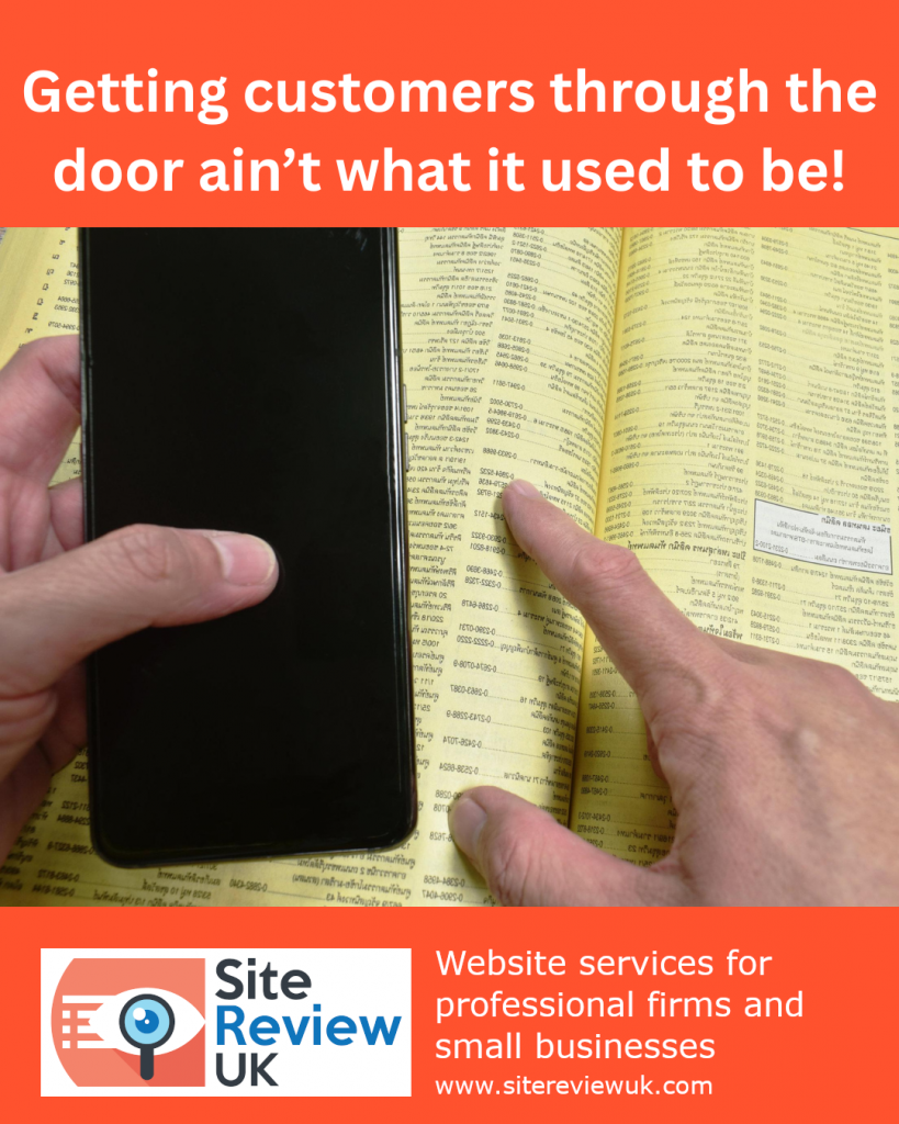 Latest news image. Site Review UK advert: Getting customers through the door ain't what it used to be