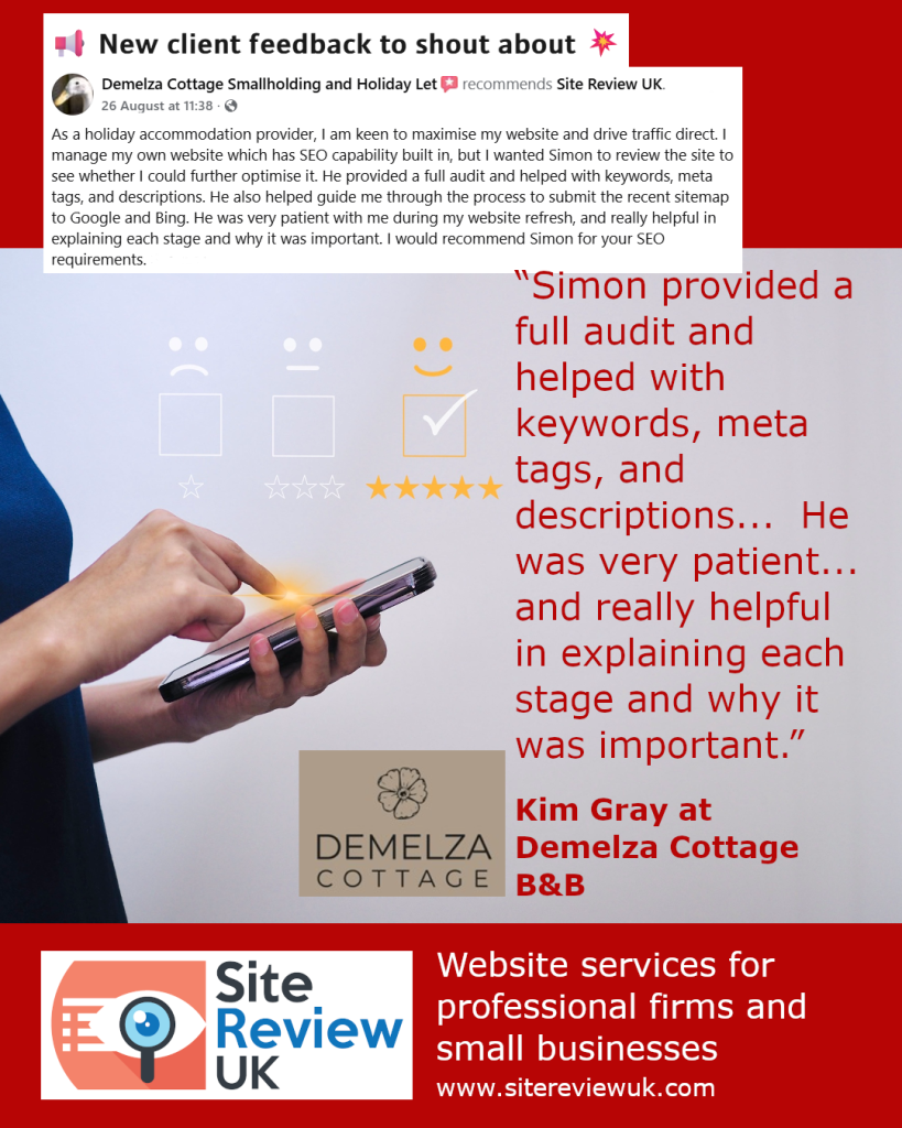 Latest news image. Site Review UK advert: Latest 5-star review #40